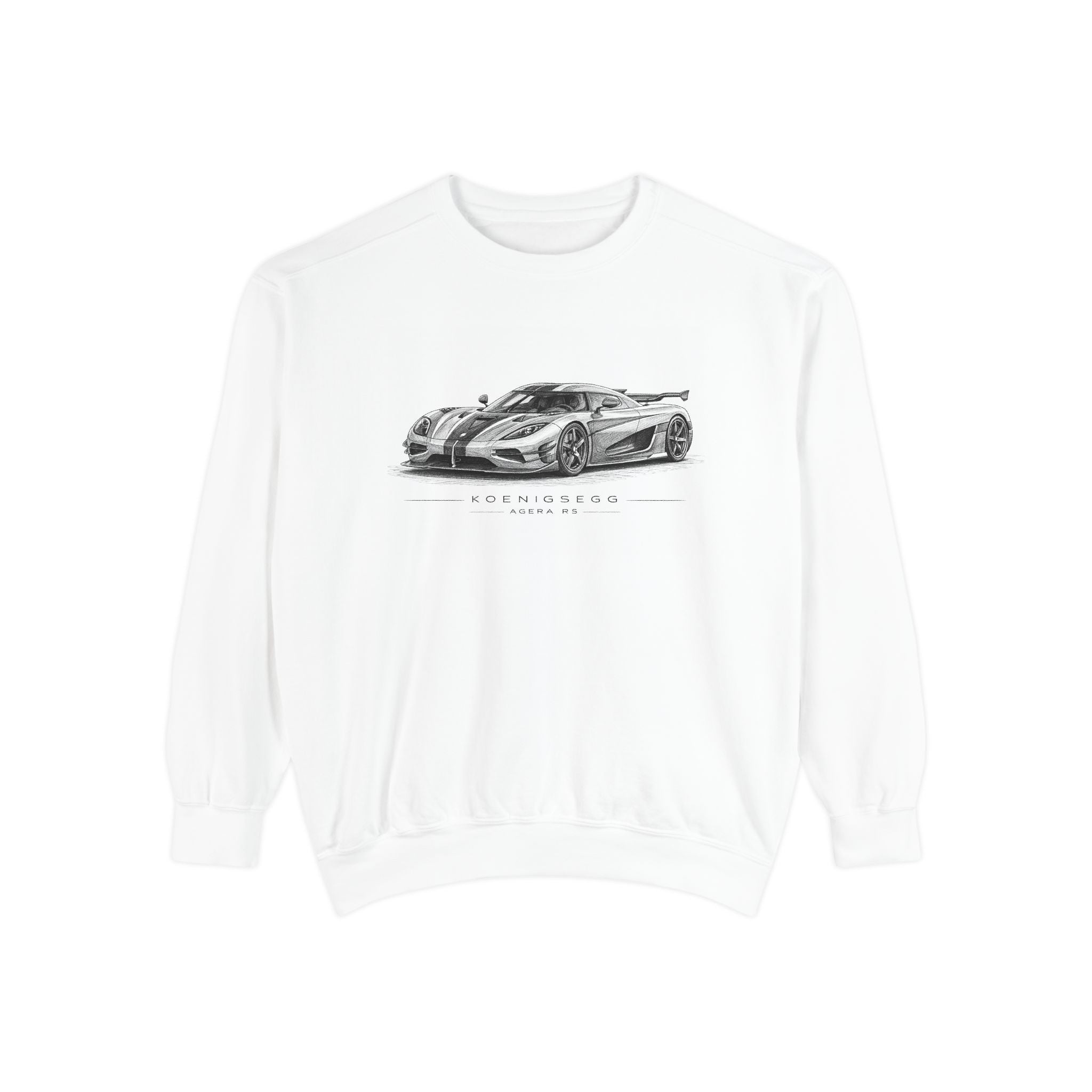 Racing Sketch Sweatshirt — Vintage Supercar Illustration