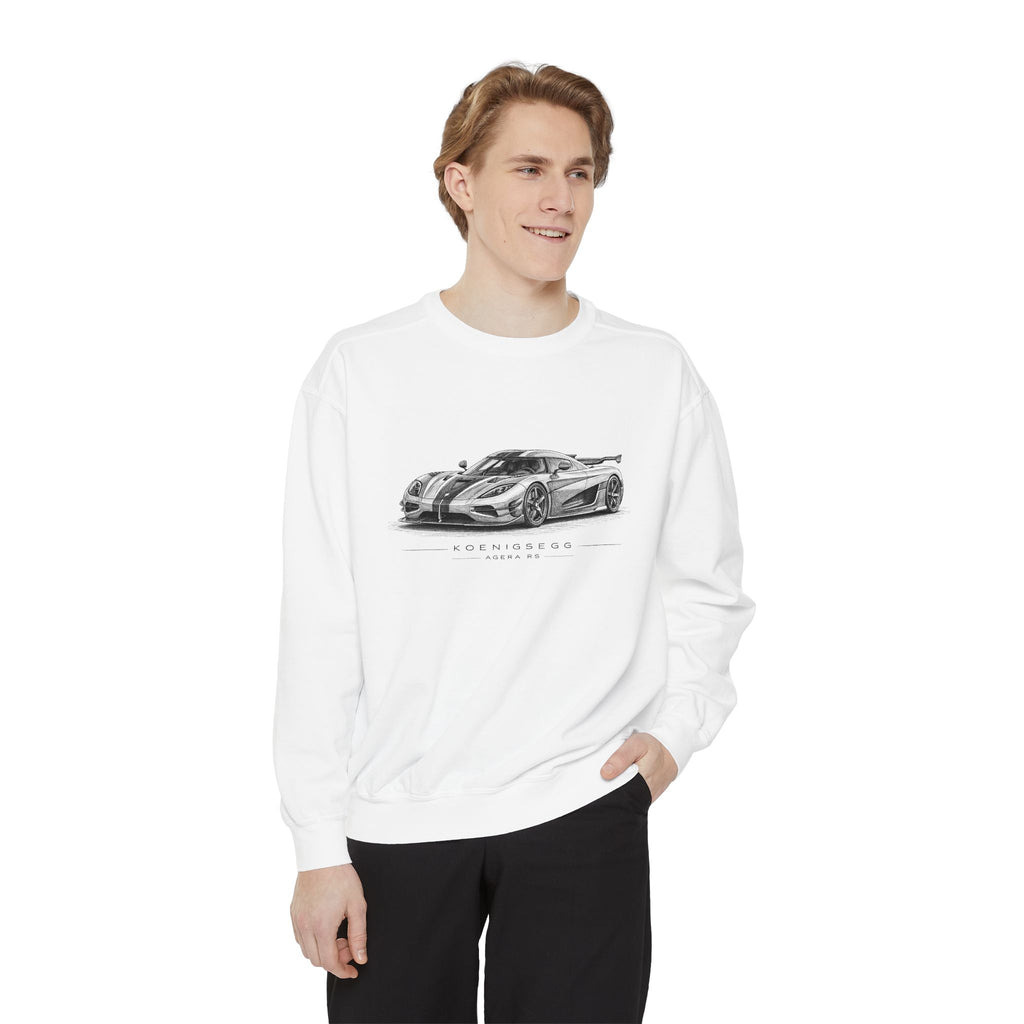 Racing Sketch Sweatshirt — Vintage Supercar Illustration