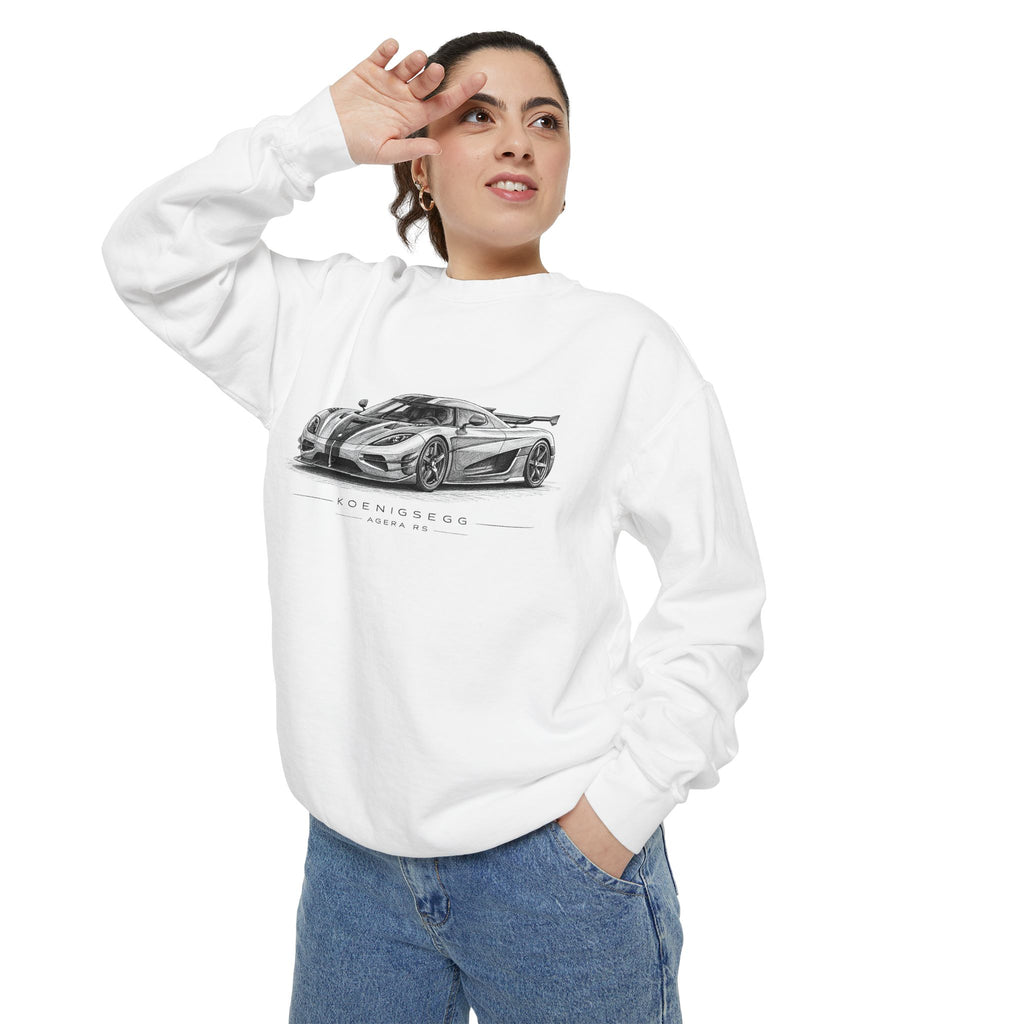 Racing Sketch Sweatshirt — Vintage Supercar Illustration