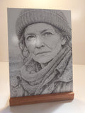 A4 Engrave on White MDF