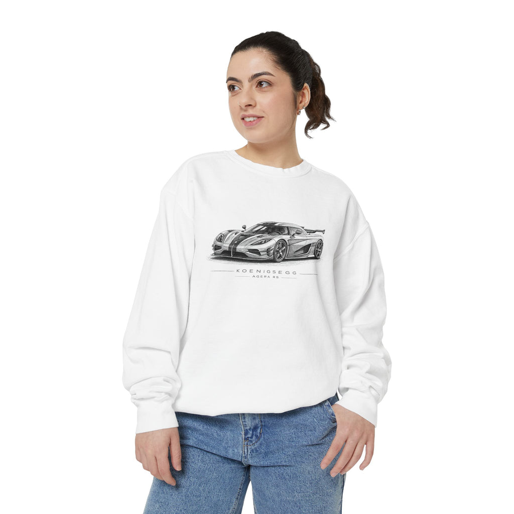 Racing Sketch Sweatshirt — Vintage Supercar Illustration