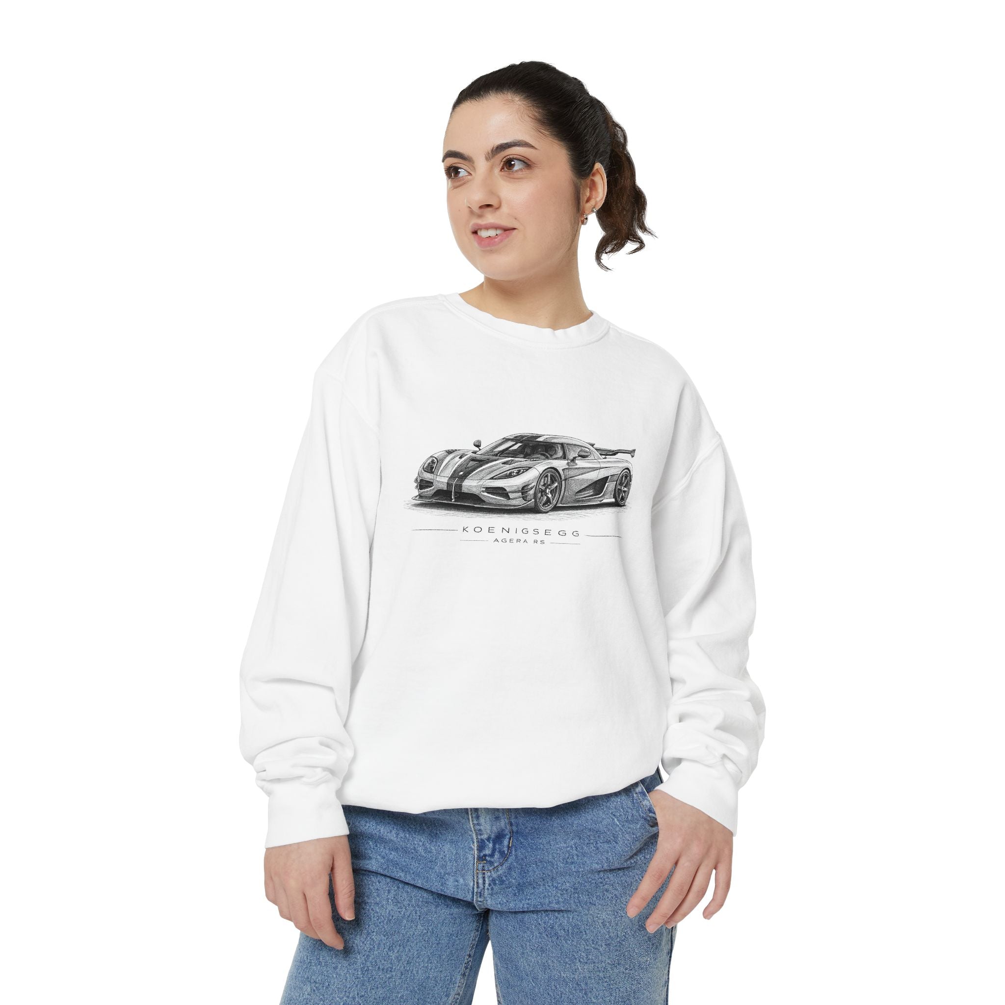 Racing Sketch Sweatshirt — Vintage Supercar Illustration